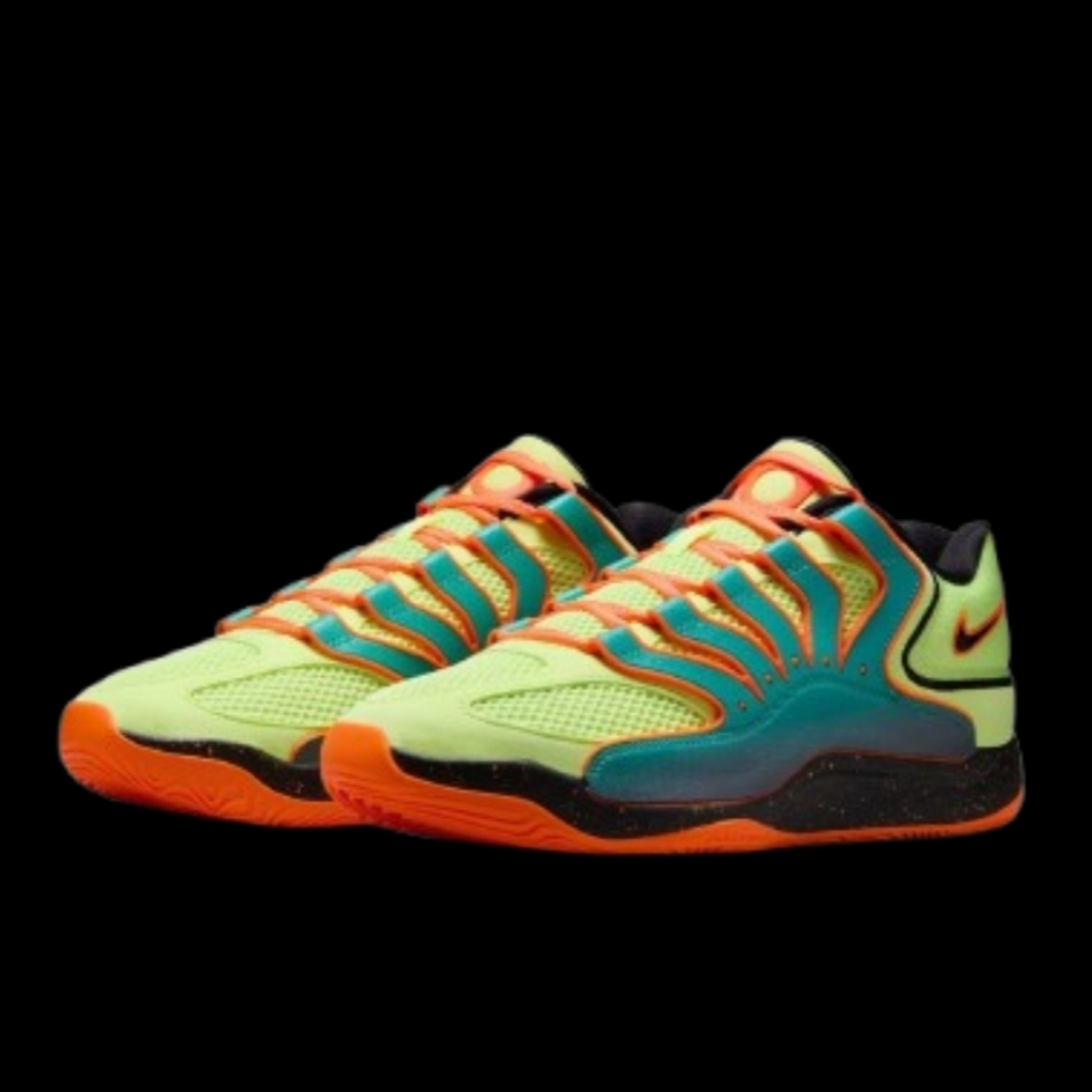 Nike KD 18 Mens Liquid Lime Volt Clear Jade Black Orange